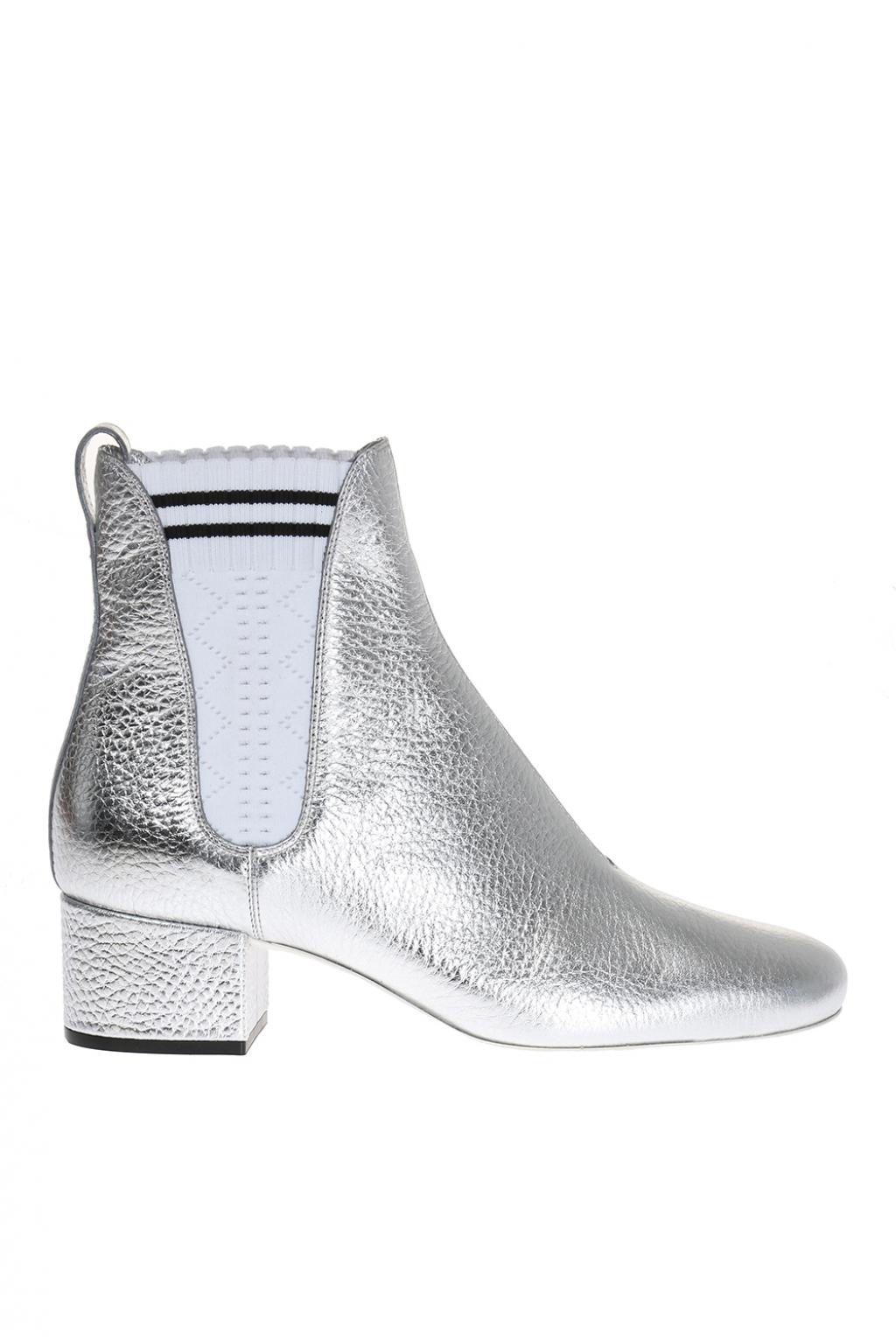 Fendi silver boots sale